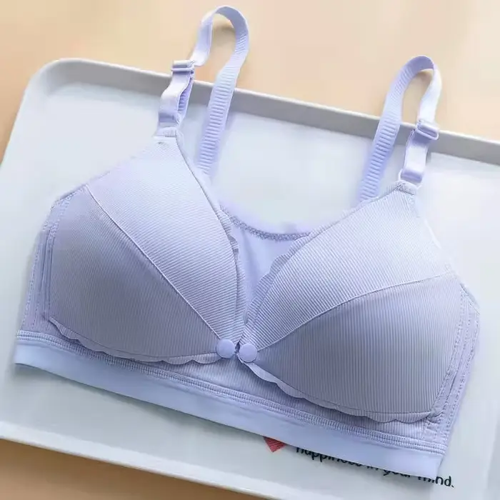 Dámská podprsenka Push Up, zabraňuje prohýbání, bezdrátové, prodyšné spodní prádlo, odnímatelná podprsenka, bezdrátová froté podprsenka