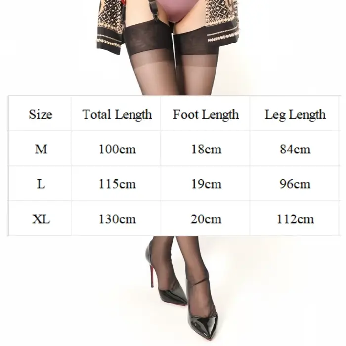Sexy nylonové průhledné punčochy cítit nahé pro ženy klubový styl elegantní spodní prádlo černá hnědá šedá khaki velká velikost