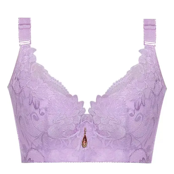 Sexy velká podprsenka z elastanu a nylonu s krajkou pro stylový a pohodlný vzhled pro zvláštní příležitosti