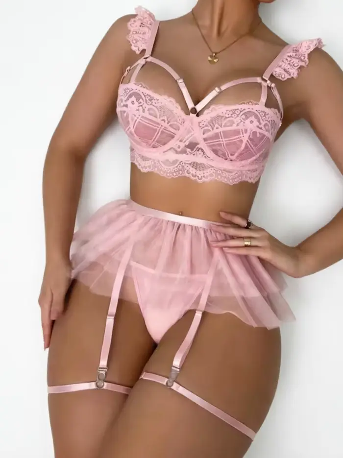 Sexy krajkový dámský prádlo set