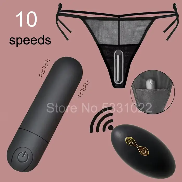 Vibrační kalhotky, 10 funkcí, bezdrátové dálkové ovládání, dobíjecí, kulový vibrátor, popruh na spodní prádlo, vibrátor pro ženy, sexuální hračka