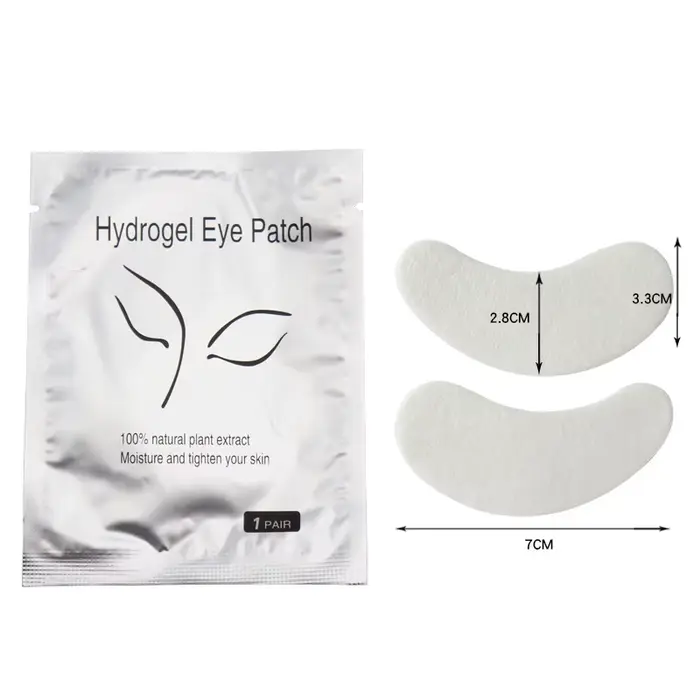 50 paires de patchs pour cils sous les yeux, coussinet d'isolation pour les yeux, élimine l'hydrogel