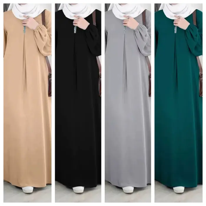 Abaya à manches longues pour femmes musulmanes, mode arabe, moyen-orient, Dubaï, marocain, robe de s