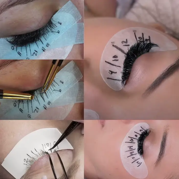 Stylo marqueur de peau stérile, outil d'extension de cils, marqueur à Point fixe, marqueur de positi