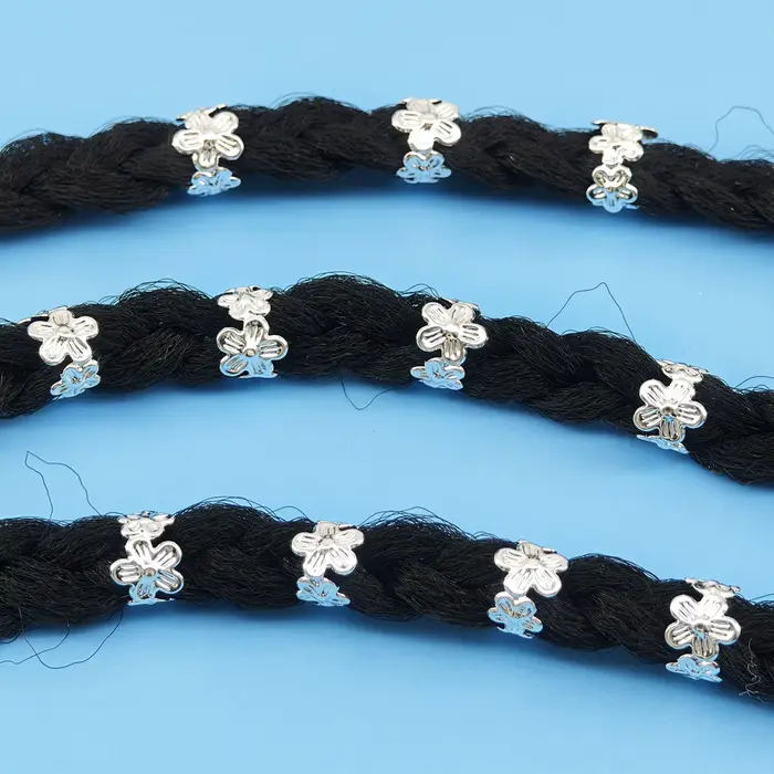 Anneaux de tresses de cheveux en alliage, 40 pièces, épingles à cheveux Vintage pour Dreadlock femme