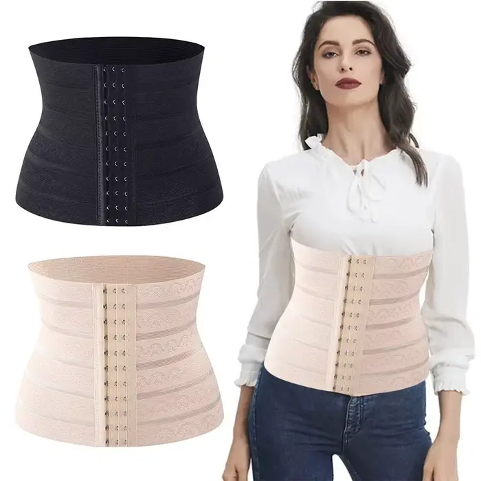 Dámské zeštíhlující tunika-korzet, S, M, L, XL, média, černá, ploché břicho, poporodní