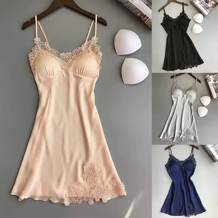 Dámské krajkové noční košile, sexy spodní prádlo, noční košile, noční prádlo