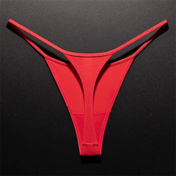 String imprimé léopard pour femmes, fente haute, sous-vêtements Sexy en soie glacée, sans couture, une pièce, Fitness, grande taille, nouvelle collection printemps/été