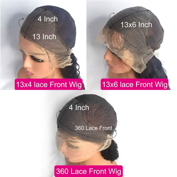 40 pouces eau vague profonde 13x4 13x6 Hd dentelle frontale perruques cheveux humains 360 Transparen