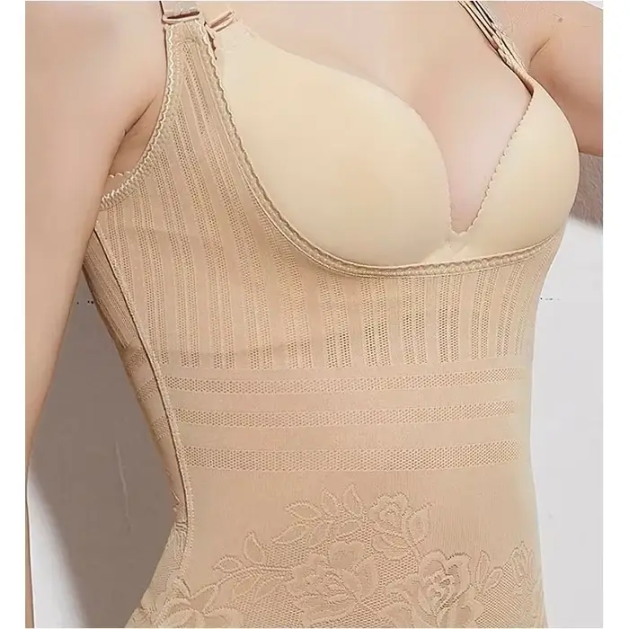 Body Formateur en Nylon avec Dentelle pour Silhouette Élancée Occasions Spéciales Femme