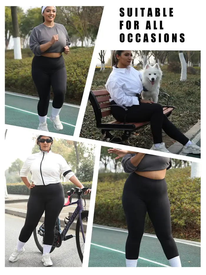 Leggings de Sport Super doux grande taille pour femmes, sans transparence, pour entraînement, course