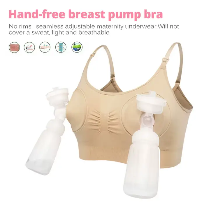 Soutien-gorge de maternité pour tire-lait, soutien-gorge d'allaitement spécial, vêtements de grossesse, soutien-gorge de pompage d'allaitement, peut porter toute la journée