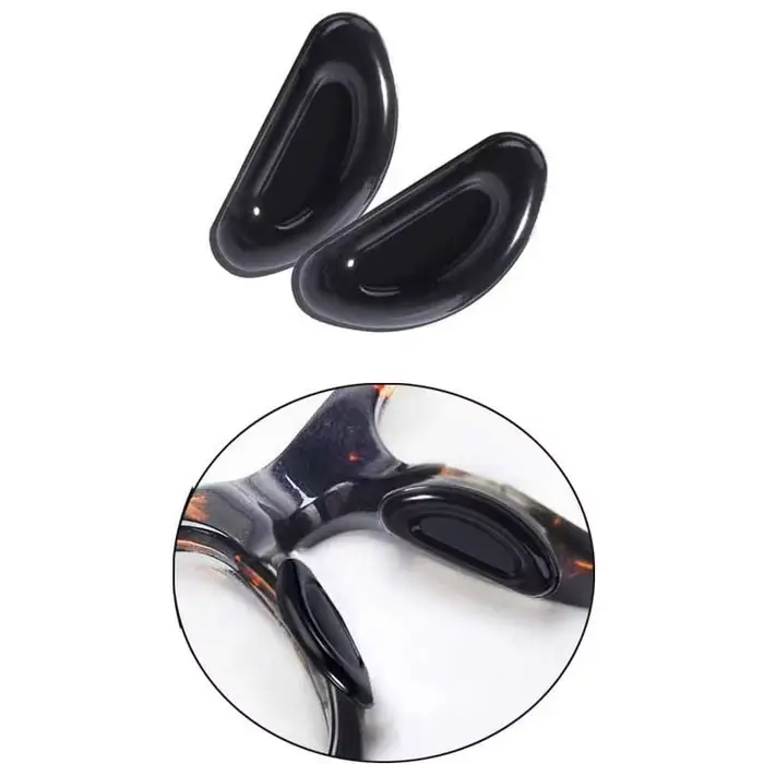 20 pièces plaquette nasale adhésive, plaquettes nasales pour lunettes bâton sur Silicone anti-dérapa