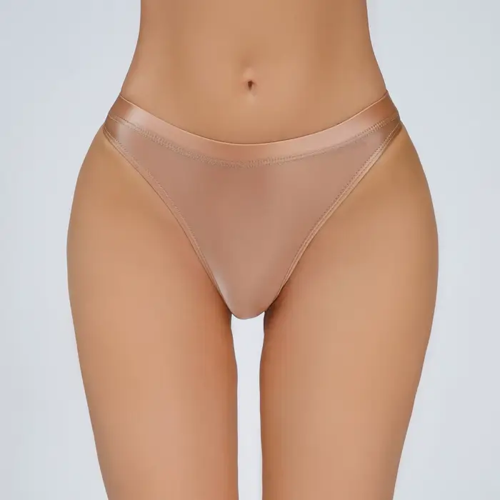 Dámské hedvábně lesklé bikiny kalhotky