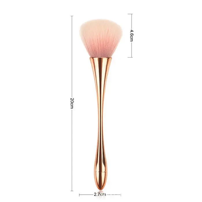 Brosse professionnelle en poudre à paillettes douces et moelleuses de grande taille, brosse de netto