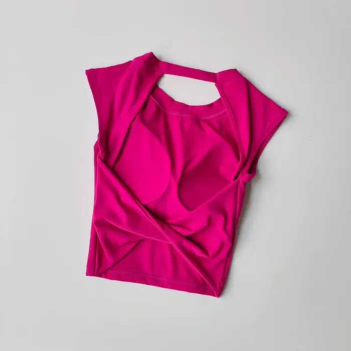 Soutien-gorge de sport push-up pour femmes, t-shirts sexy, beauté du dos, fitness, yoga, vêtements d